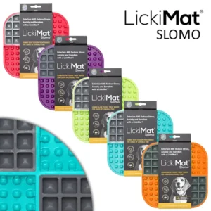 Tapis de léchage et gamelle anti-glouton Lickimat Slomo